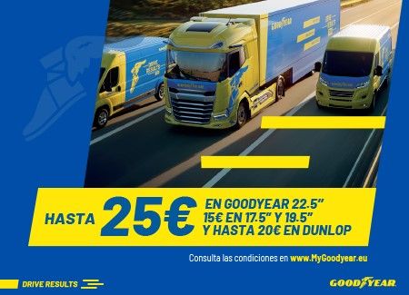 Renueva tus neumáticos Goodyear