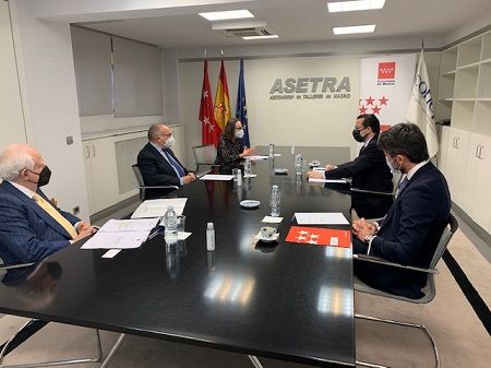 Reunión de ASETRA y la Comunidad de Madrid