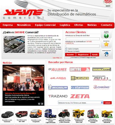 Safame renueva su página web