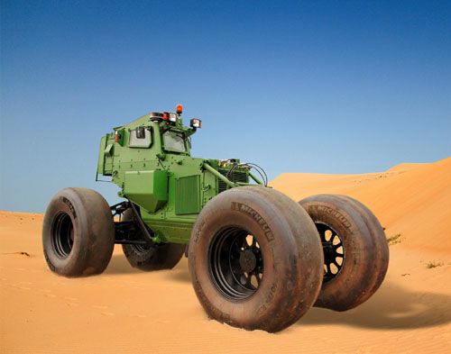 SOUVIM II con el neumático Michelin 'antiminas'