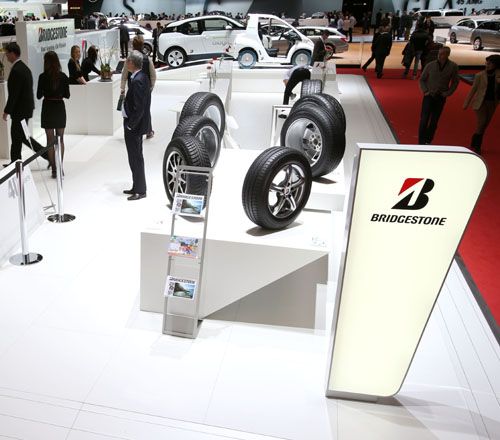 Stand Bridgestone en el Salón de Ginebra