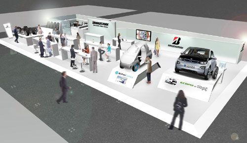 Stand Bridgestone en el Salón de Ginebra