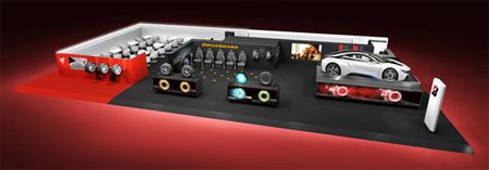 Stand Bridgestone-Firestone en el Salón de Ginebra