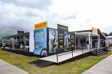 Stand de Pirelli en el Goodwood Festival of Speed