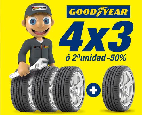 Superpromoción en neumáticos Goodyear