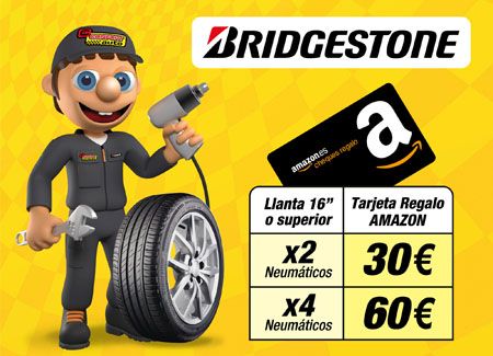 Tarjetas regalo de Confortauto y Bridgestone