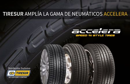 Tiresur amplía su oferta de medidas en la marca Accelera 