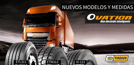 Tiresur presenta los nuevos modelos de Ovation para camión
