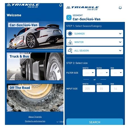 Triangle Tyre lanza su primera App para dispositivos móviles