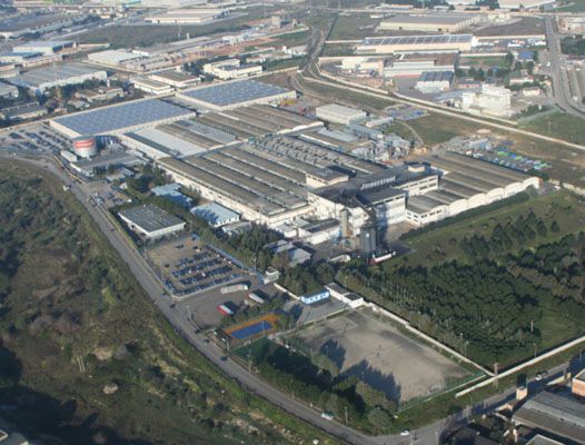Vista aérea de la fábrica Bridgestone de Bari