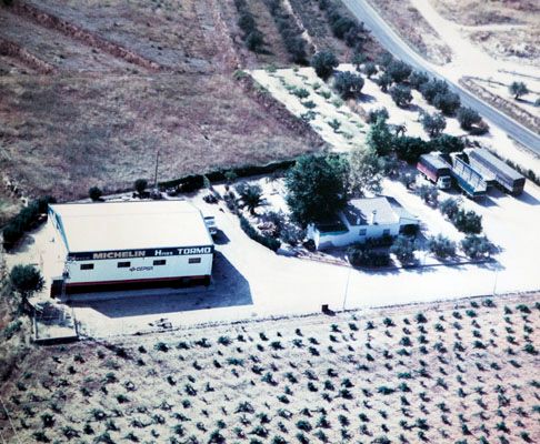 Vista aérea de la nave original de 1985