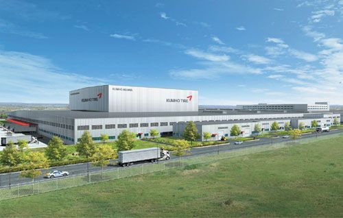 Vista de la futura planta de Georgia de Kumho Tyre