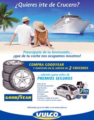 Vulco sortea dos cruceros