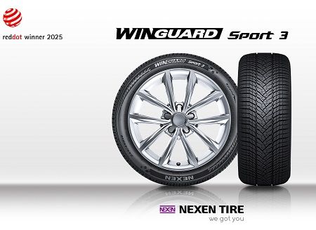 WINGUARD Sport 3 de NEXEN TIRE, premiado en el Red Dot Design Award 2025 