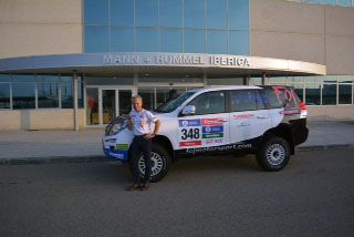 Xavier Foj en la sede de filtros MANN-FILTER